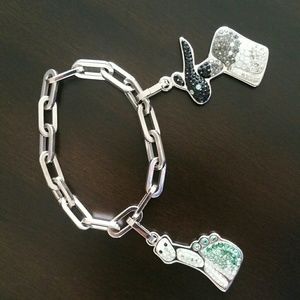 Swarovski bracelet with 2 charms